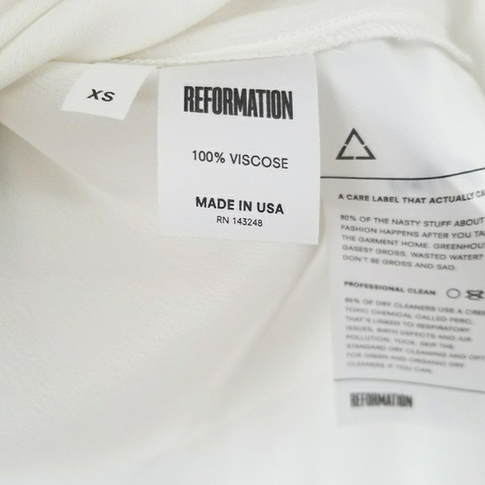 Reformation Button Down Bow Blouse - image 7